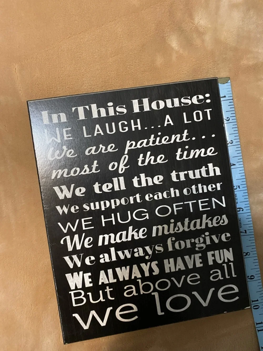 ‘In This House' Inspirational Wall Plaque - Home Wall Decor